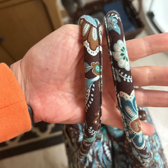 Vera Bradley Retired Java Blue Weekender Bag - Picture 4 of 5